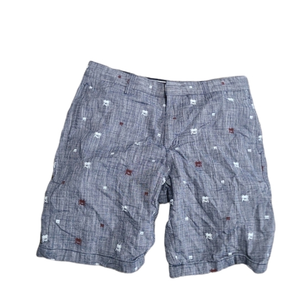 Men's micros tailored fit palmtree print shorts size 33